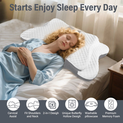 Orthopedic Cooling Cervical Support Pillow