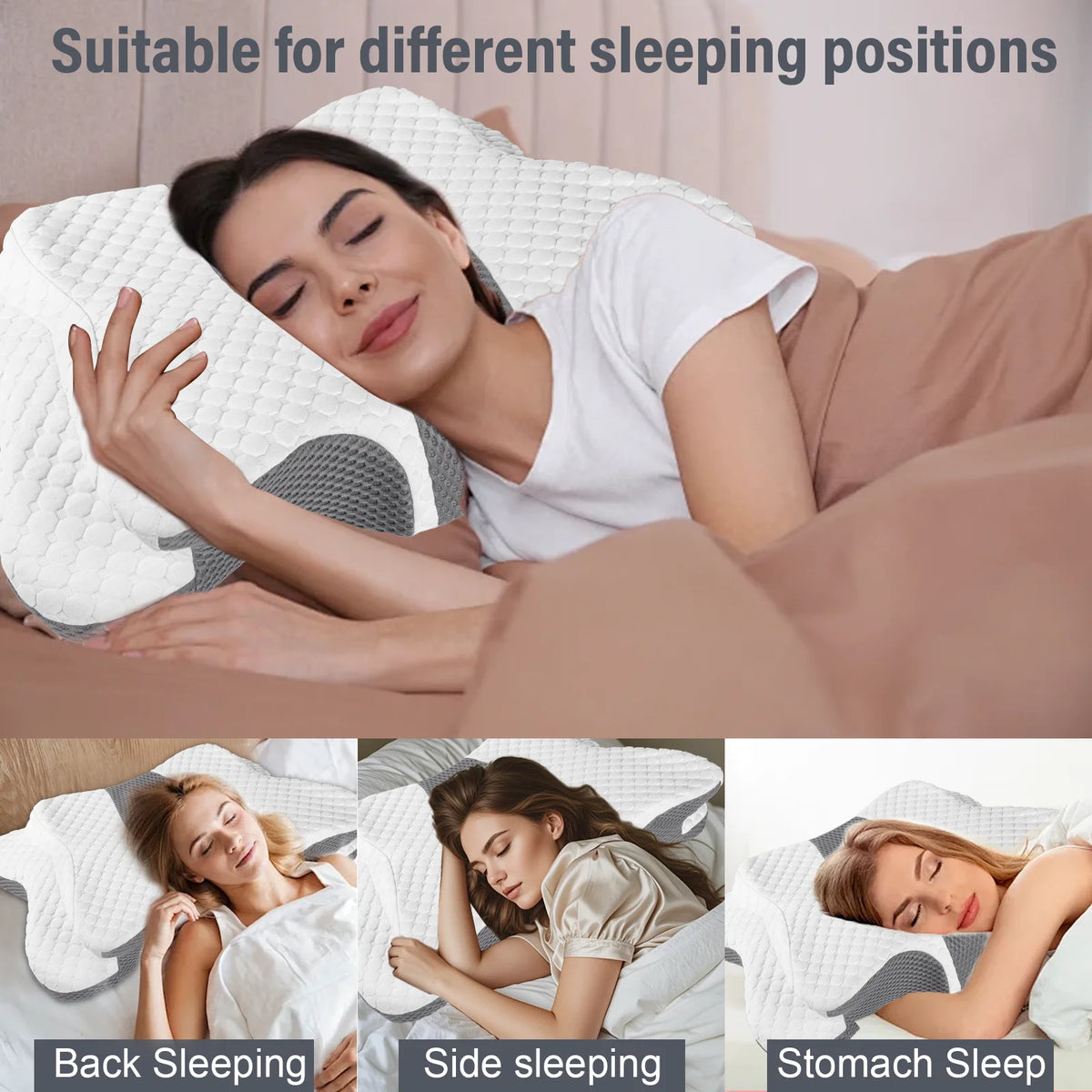 Orthopedic Cooling Cervical Support Pillow