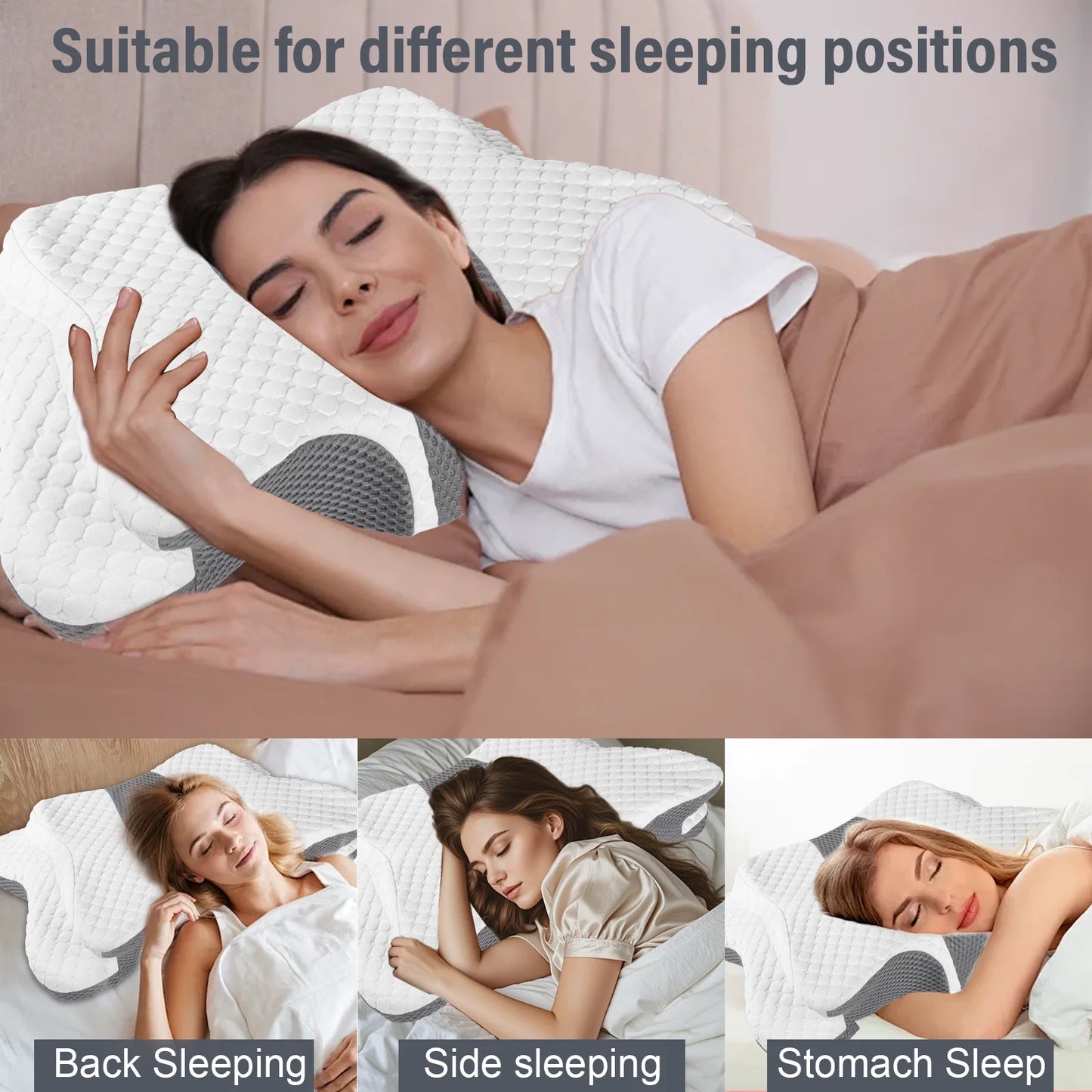 Orthopedic Cooling Cervical Support Pillow