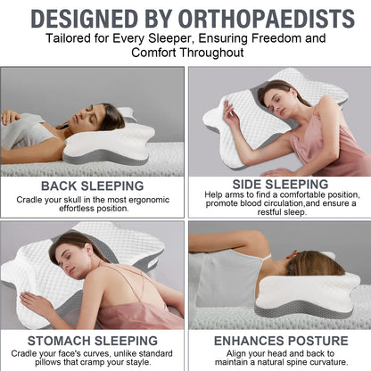 Orthopedic Cooling Cervical Support Pillow